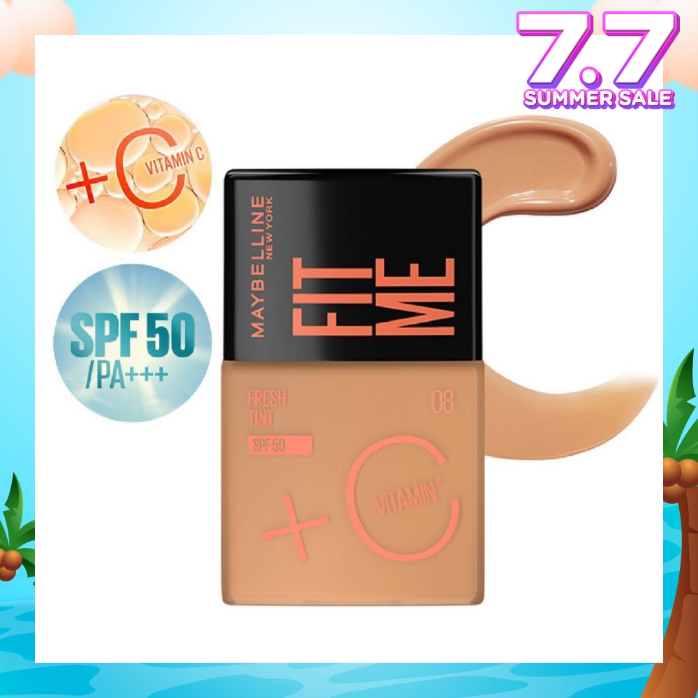 MAYBELLINE Fit Me Fresh Tint Foundation SPF 50 08 x 1s (Expiry: Nov`2025)