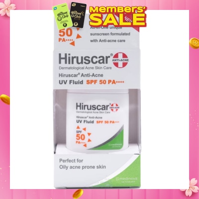 HIRUSCAR Anti Acne Uv Fluid (Spf 50 Pa++++) 25g