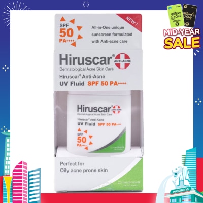 HIRUSCAR Anti Acne Uv Fluid (Spf 50 Pa++++) 25g
