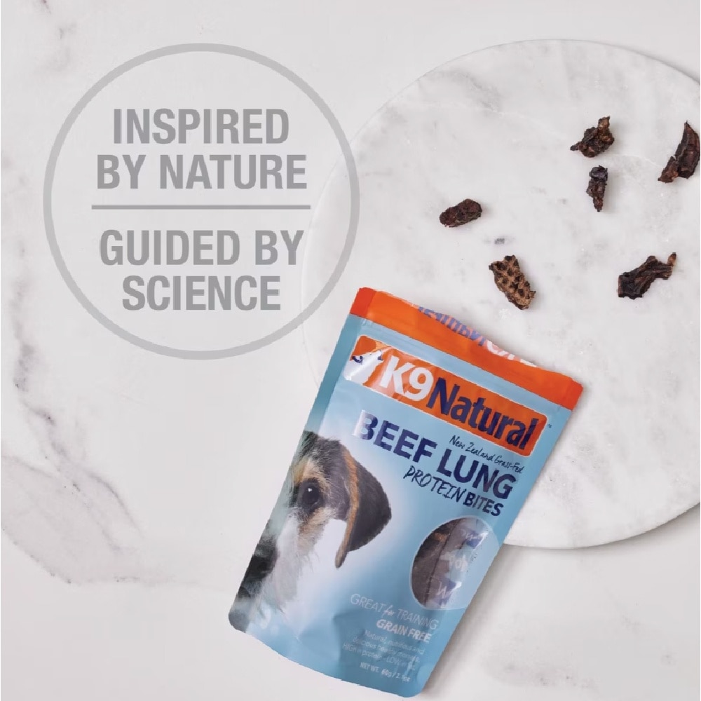 Beef Lung Protein Bites Dog Treats 60g image