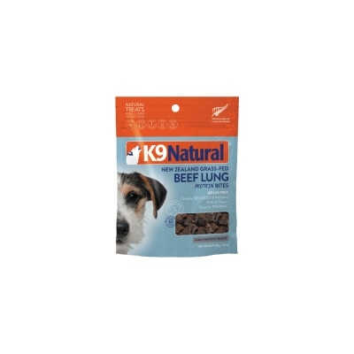 K9 NATURAL Beef Lung Protein Bites Dog Treats 60g image