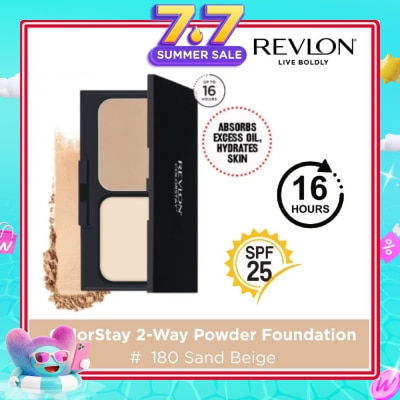 REVLON - ColorStay 2-Way Cake Powder Foundation #180 Sand Beige 10g