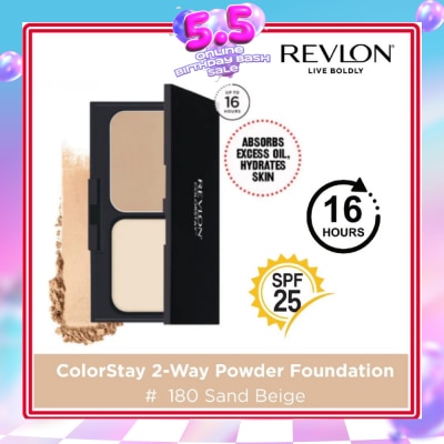 REVLON - ColorStay 2-Way Cake Powder Foundation #180 Sand Beige 10g