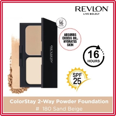 REVLON - ColorStay 2-Way Cake Powder Foundation #180 Sand Beige 10g