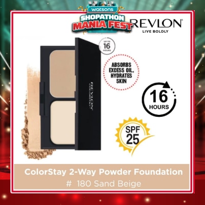 REVLON - ColorStay 2-Way Cake Powder Foundation #180 Sand Beige 10g