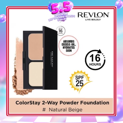REVLON - ColorStay 2-Way Cake Powder Foundation #220 Natural Beige 10g