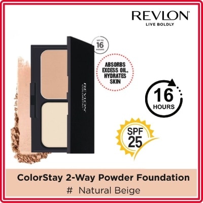 REVLON - ColorStay 2-Way Cake Powder Foundation #220 Natural Beige 10g
