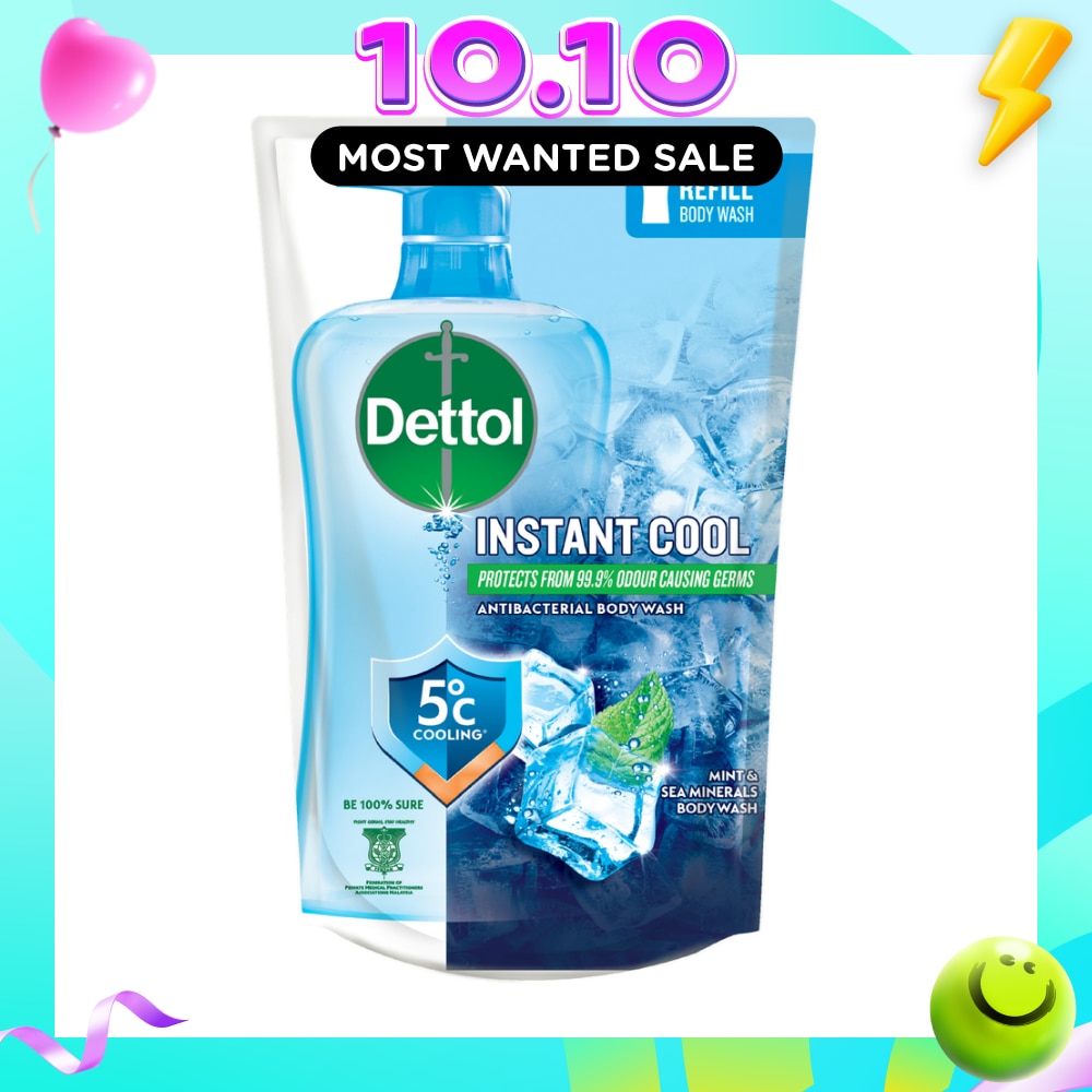 Instant Cool Anti Bacterial Body Wash Refill Pack 800g image