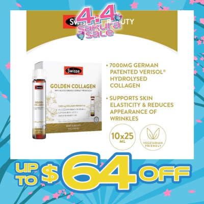 SWISSE - Golden Collagen with Blood Orange Extract from Sicily 25ml x 10s