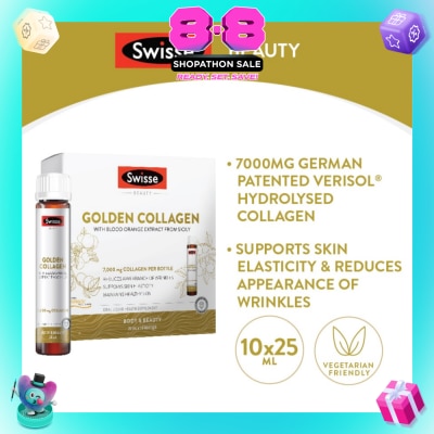 SWISSE - Golden Collagen with Blood Orange Extract from Sicily 25ml x 10s
