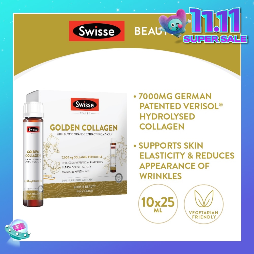 Golden Collagen with Blood Orange Extract from Sicily 25ml x 10s
