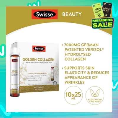 SWISSE Golden Collagen with Blood Orange Extract from Sicily 25ml x 10s