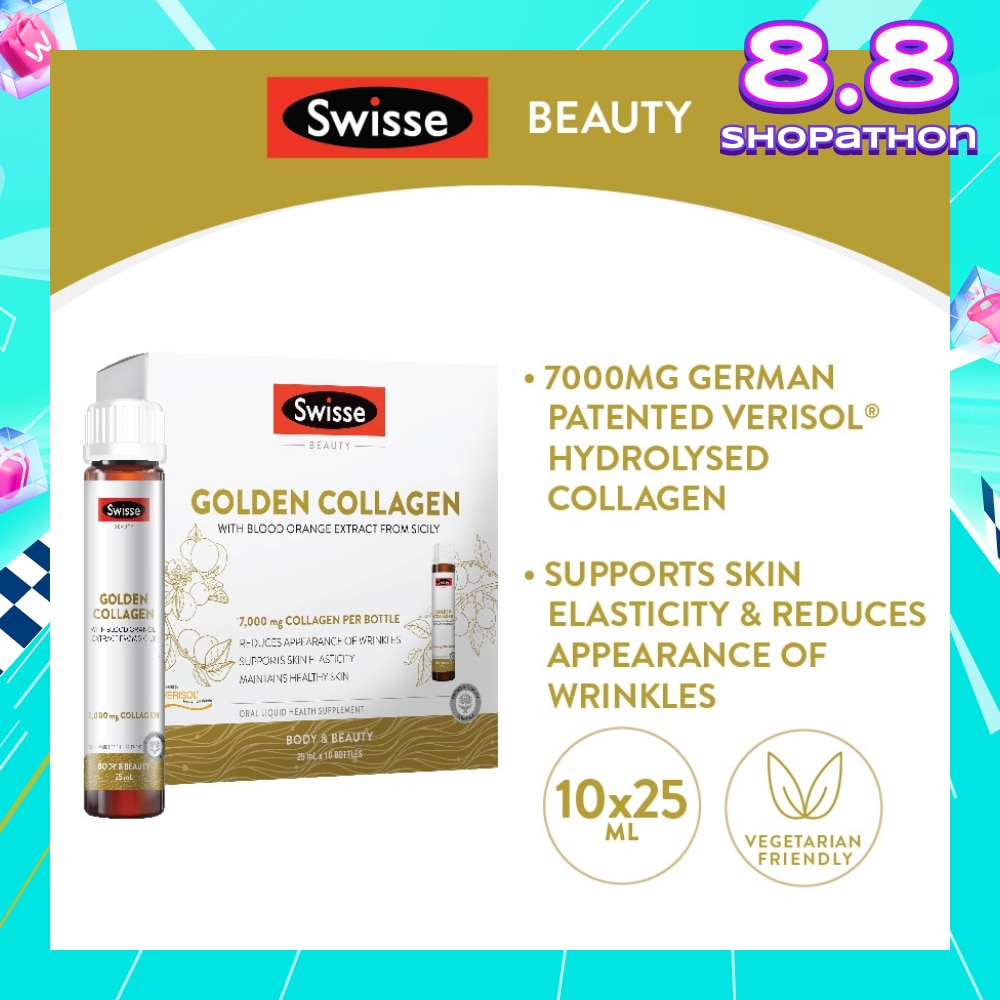 Golden Collagen with Blood Orange Extract from Sicily 25ml x 10s