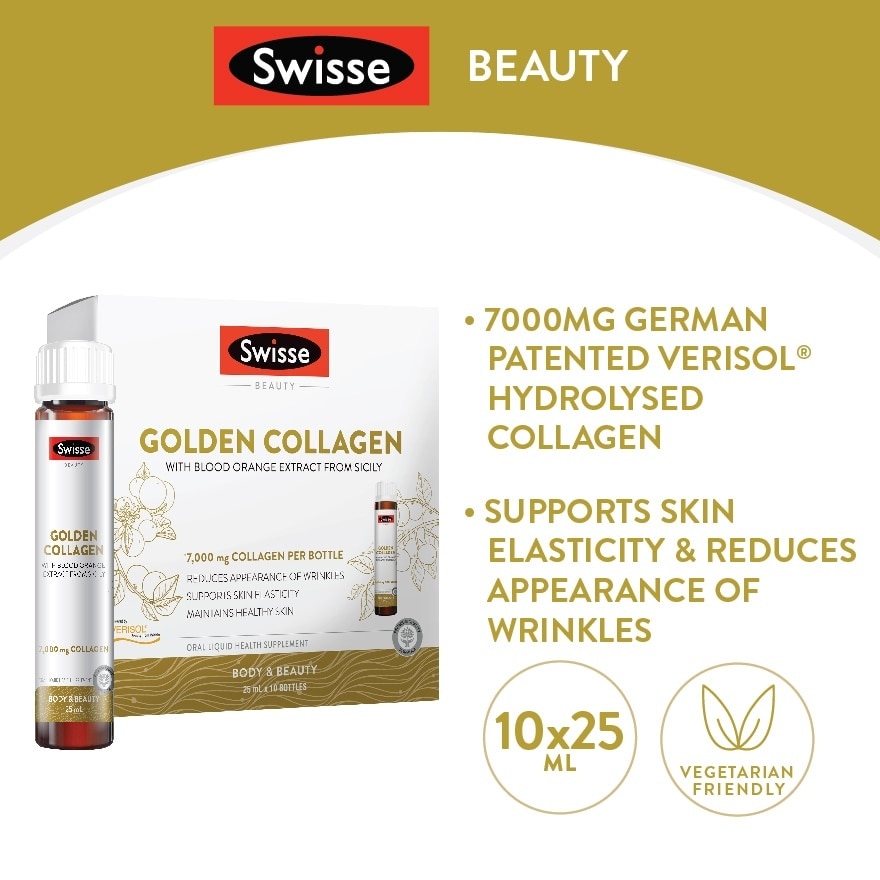 Golden Collagen with Blood Orange Extract from Sicily 25ml x 10s