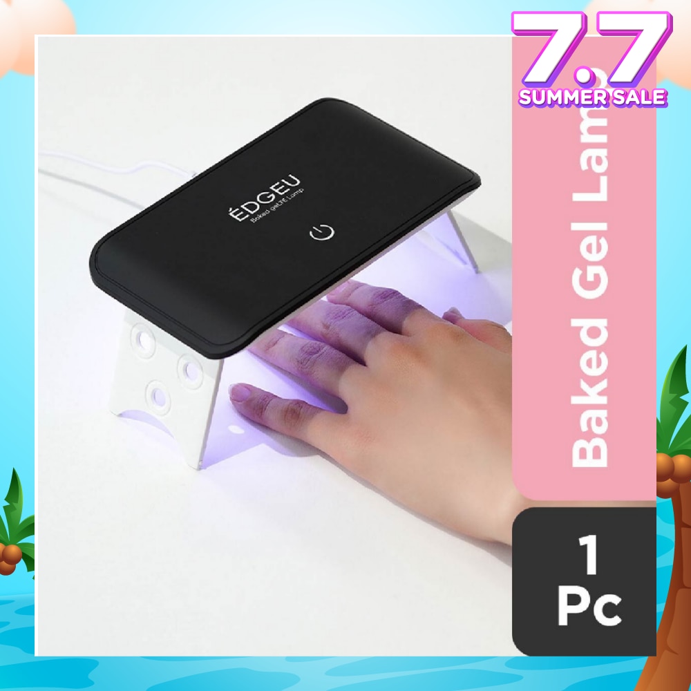 Baked Gel Black LED Premium Quality Lamp (For Gel Nails) (Semi-Baked + Ultra Glossy + Long-Lasting + Salon Quality) 1s