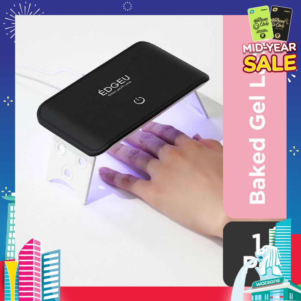 Baked Gel Black LED Premium Quality Lamp (For Gel Nails) (Semi-Baked + Ultra Glossy + Long-Lasting + Salon Quality) 1s