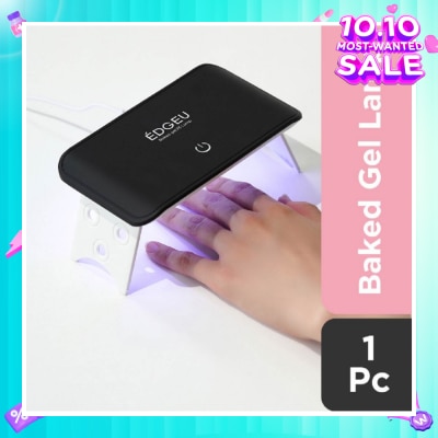 EDGEU Baked Gel Black LED Premium Quality Lamp (For Gel Nails) (Semi-Baked + Ultra Glossy + Long-Lasting + Salon Quality) 1s