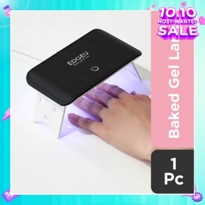 EDGEU Baked Gel Black LED Premium Quality Lamp (For Gel Nails) (Semi-Baked + Ultra Glossy + Long-Lasting + Salon Quality) 1s