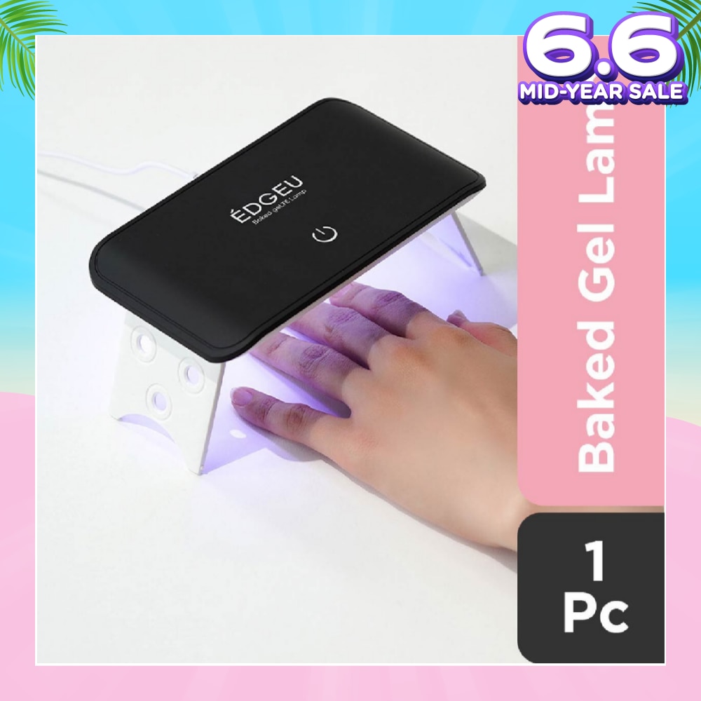 Baked Gel Black LED Premium Quality Lamp (For Gel Nails) (Semi-Baked + Ultra Glossy + Long-Lasting + Salon Quality) 1s