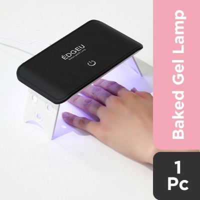 EDGEU Baked Gel Black LED Premium Quality Lamp (For Gel Nails) (Semi-Baked + Ultra Glossy + Long-Lasting + Salon Quality) 1s