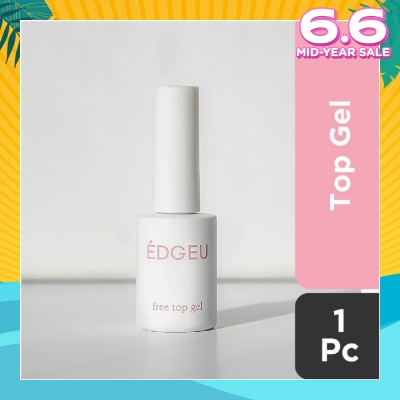 EDGEU Glossy Top Gel Coat (Easy to use + Great for beginners) (Semi-Baked + Ultra Glossy + Long-Lasting + Salon Quality) 1s
