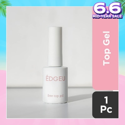 EDGEU Glossy Top Gel Coat (Easy to use + Great for beginners) (Semi-Baked + Ultra Glossy + Long-Lasting + Salon Quality) 1s