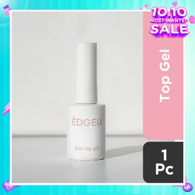 EDGEU Glossy Top Gel Coat (Easy to use + Great for beginners) (Semi-Baked + Ultra Glossy + Long-Lasting + Salon Quality) 1s
