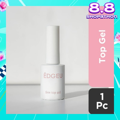 EDGEU Glossy Top Gel Coat (Easy to use + Great for beginners) (Semi-Baked + Ultra Glossy + Long-Lasting + Salon Quality) 1s