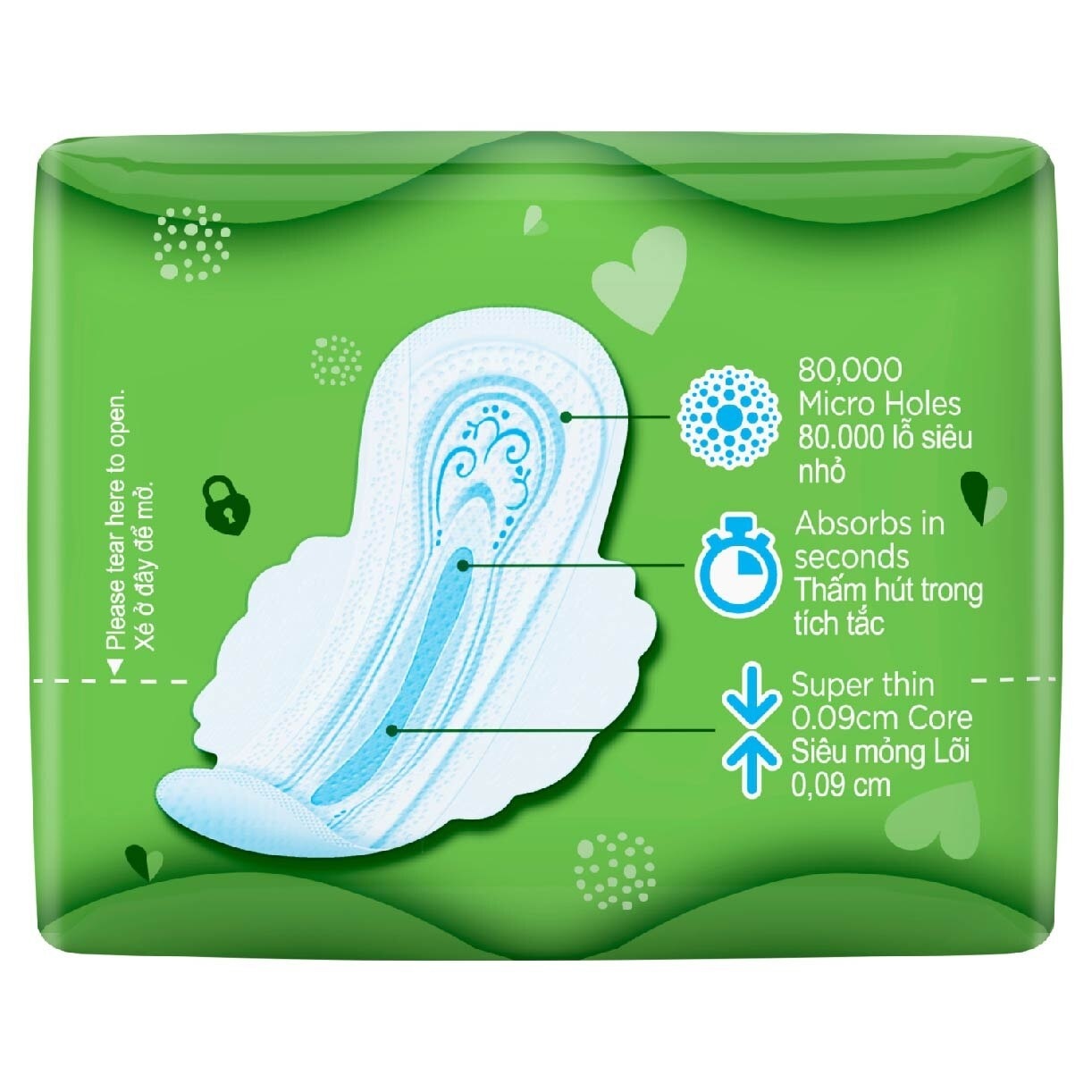 Ultra Clean Sanitary Pad Thin Wings 24cm (For Normal Day) 34s