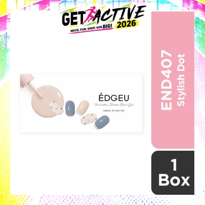 EDGEU - Real Gel Nail Strips END407 Stylish Dot (Semi-Baked + Ultra Glossy + Long-Lasting + Salon Quality) 1s image