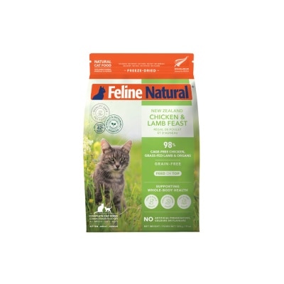 FELINE NATURAL - Chicken & Lamb Feast Freeze-Dried Cat Food 320g