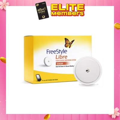 FREESTYLE Flash Glucose Monitoring Libre Sensor (To Be Used With Libre Reader,14 Days Sensor Life,Reading Stored Every 15 Minutes) 1s (Expiry: Aug`2026)