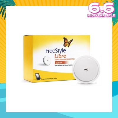 FREESTYLE Flash Glucose Monitoring Libre Sensor (To Be Used With Libre Reader,14 Days Sensor Life,Reading Stored Every 15 Minutes) 1s