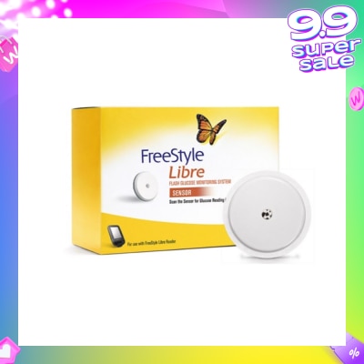 FREESTYLE Flash Glucose Monitoring Libre Sensor (To Be Used With Libre Reader,14 Days Sensor Life,Reading Stored Every 15 Minutes) 1s