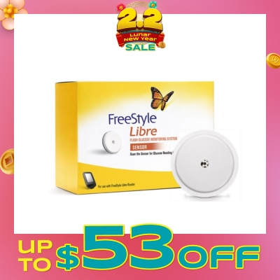 FREESTYLE Flash Glucose Monitoring Libre Sensor (To Be Used With Libre Reader,14 Days Sensor Life,Reading Stored Every 15 Minutes) 1s