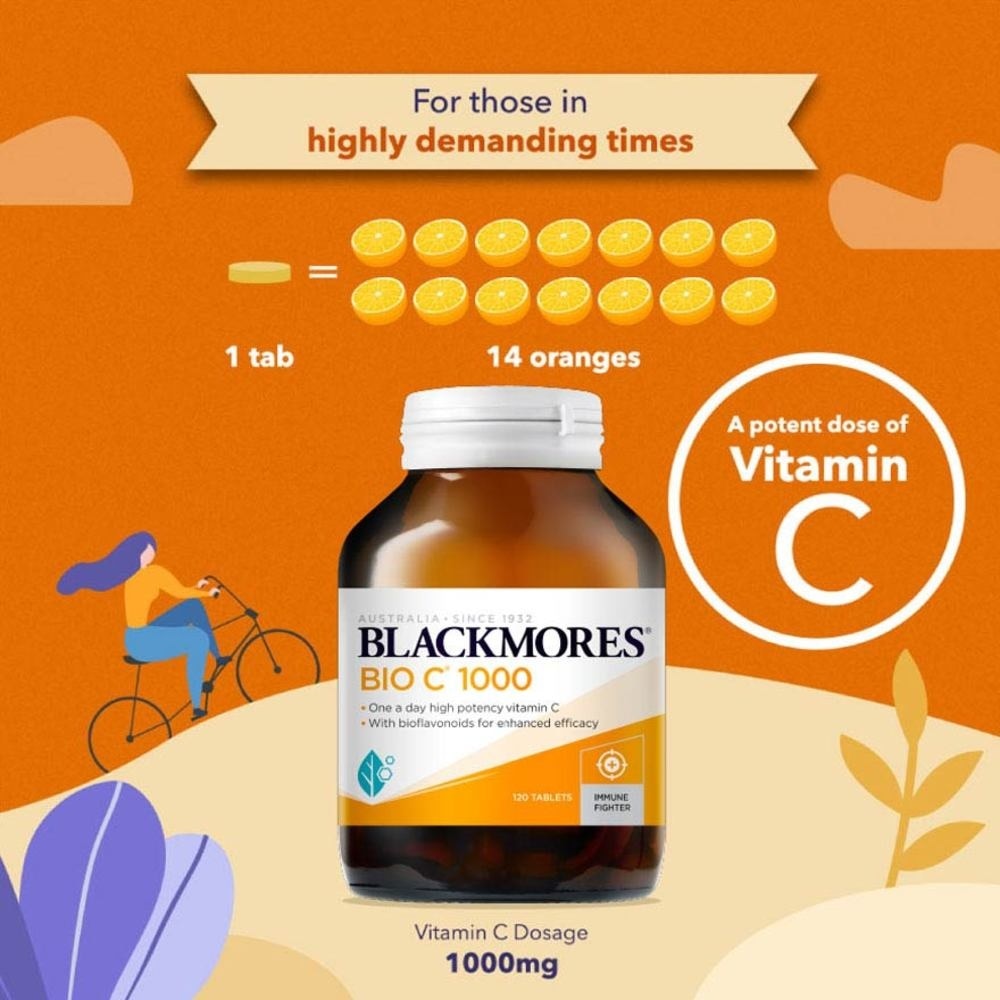 Blackmores Bio C® 1000mg Tablets 120s