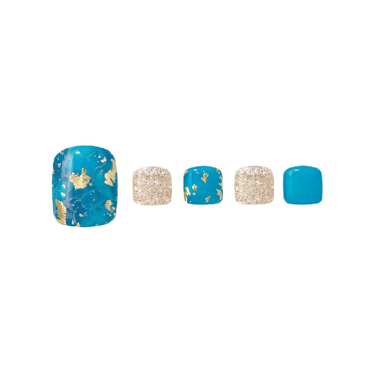 Real Gel Nail Strips EPA430 Sea of Stars in Maldives (Semi-Baked + Ultra Glossy + Long-Lasting + Salon Quality) 1s