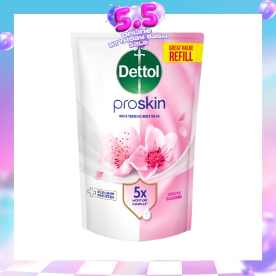 DETTOL - Proskin Sakura Blossom Moisturising Body Wash Refill Pack 800g