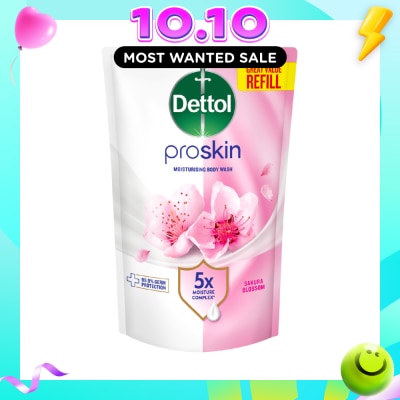 DETTOL Proskin Sakura Blossom Moisturising Body Wash Refill Pack 800g image