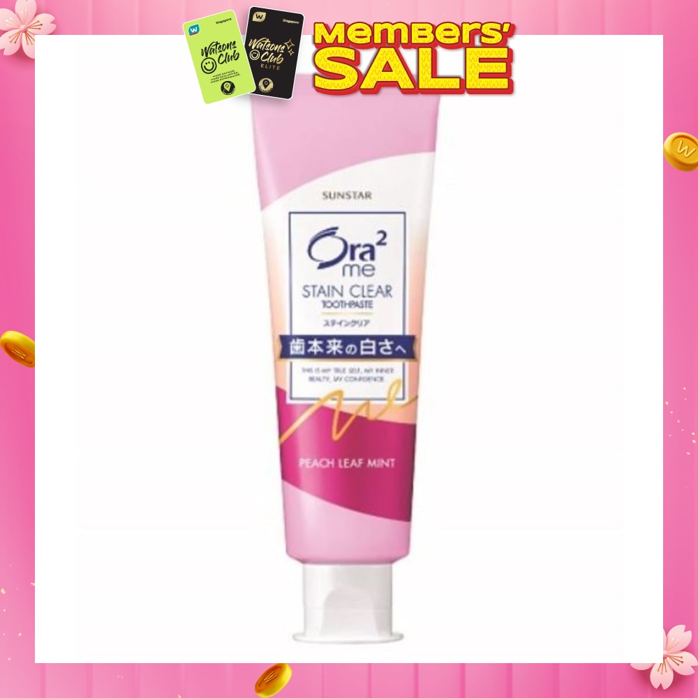 ORA2 Me Stain Clear Toothpaste Peach Leaf Mint 140g