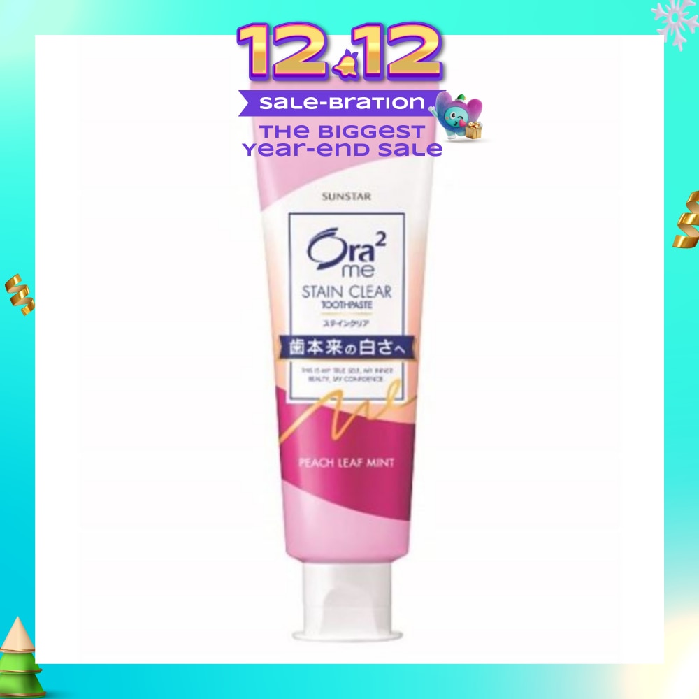 ORA2 Me Stain Clear Toothpaste Peach Leaf Mint 140g