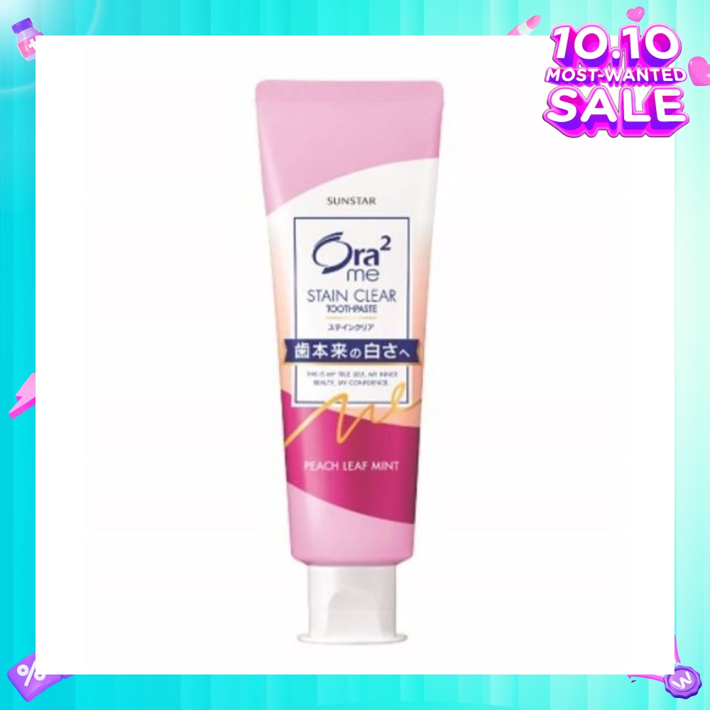 ORA2 Me Stain Clear Toothpaste Peach Leaf Mint 140g
