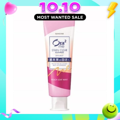 ORA2 ORA2 Me Stain Clear Toothpaste Peach Leaf Mint 140g image