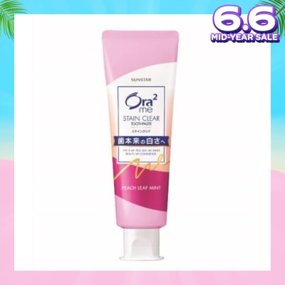 ORA2 ORA2 Me Stain Clear Toothpaste Peach Leaf Mint 140g