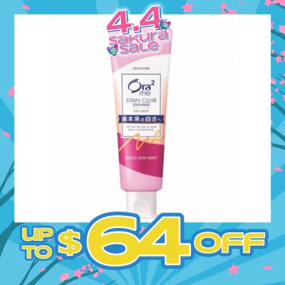 ORA2 - ORA2 Me Stain Clear Toothpaste Peach Leaf Mint 140g