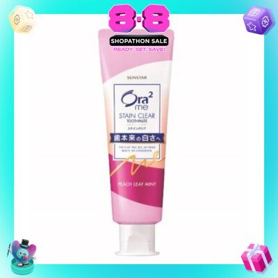 ORA2 - ORA2 Me Stain Clear Toothpaste Peach Leaf Mint 140g
