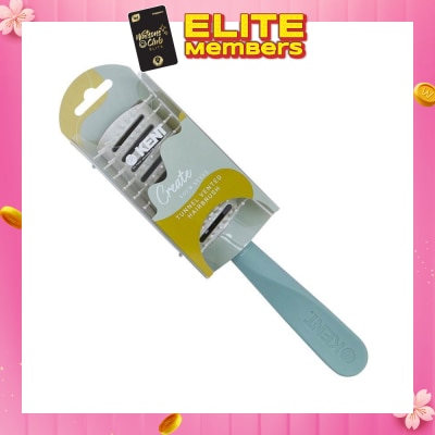 KENT BRUSHES Kcr3 Create (Tunnel Vented Hair Brush For Soft, Bouncy Hair) 1s