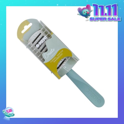 KENT BRUSHES Kcr3 Create (Tunnel Vented Hair Brush For Soft, Bouncy Hair) 1s