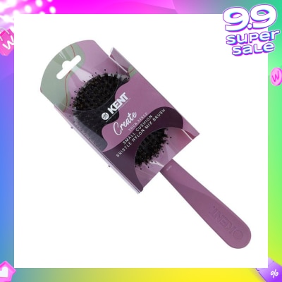 KENT BRUSHES Kcr4 Create (Cushion Bristle & Nylon Mix Hair Brush Small) 1s