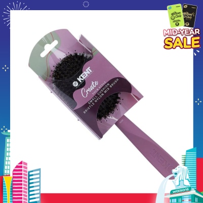 KENT BRUSHES Kcr4 Create (Cushion Bristle & Nylon Mix Hair Brush Small) 1s